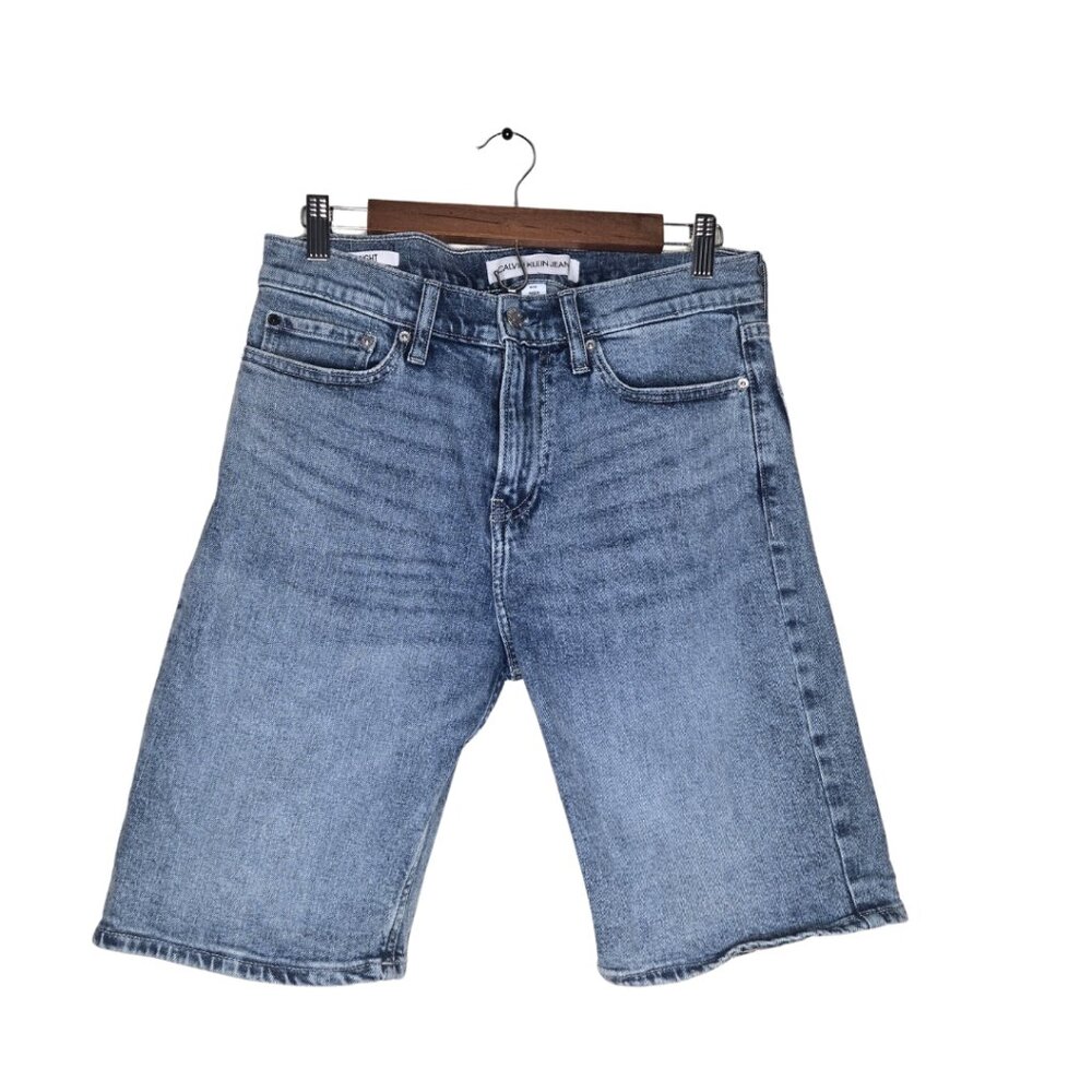 Calvin Klein Straight Leg Denim Jean Shorts